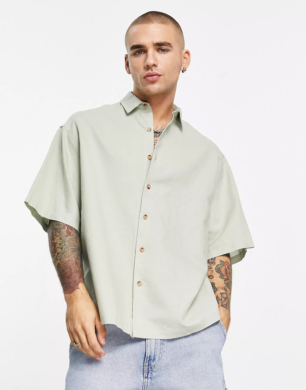 Men's Slim-Fit Short-Sleeve Shirt